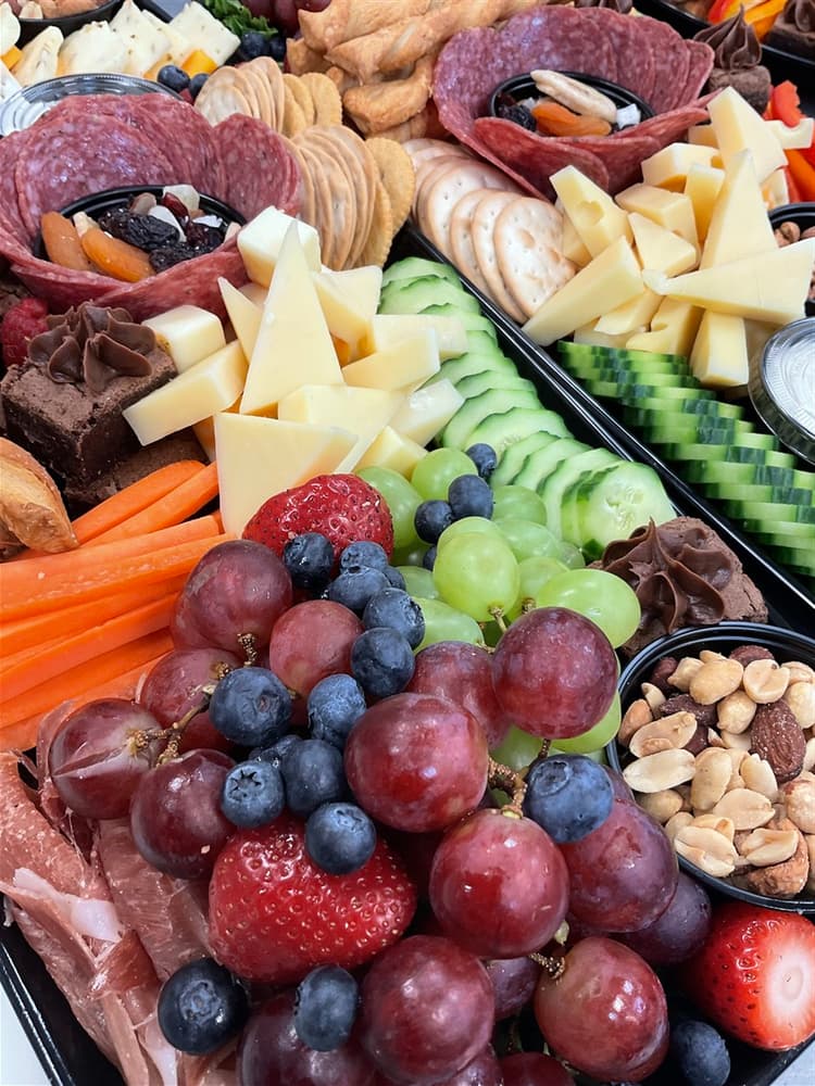 An abundant charcuterie spread from Something Different